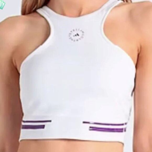 adidas by Stella McCartney TruePace Running Crop Top M - Picture 1 of 6